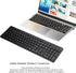 Wireless Keyboard, 2.4G USB External Silent Cordless Keyboard for Windows Chrome Laptop Computer PC Desktop Notebook Chromebook, 106 Keys Full Size with Number Pad (Black)