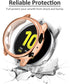 Tobfit Compatible with Samsung Galaxy Watch Active 2 Case Screen Protector 40mm, Soft TPU Full Around Protective Cover