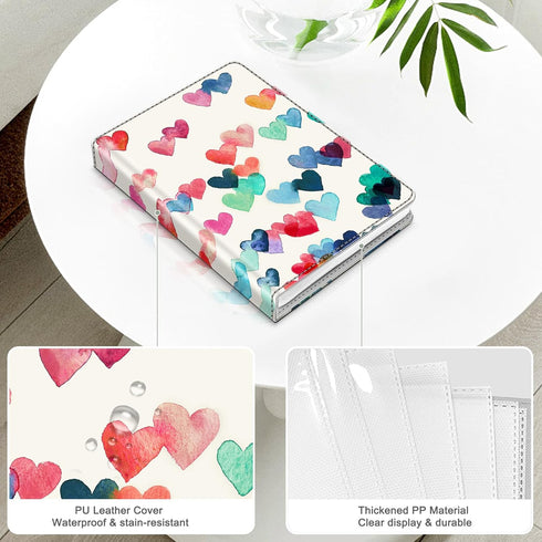 Fintie Small Photo Album for 3.5x4.5 Inch Films - 64 Pockets for Fujifilm Instax Wide 400/300, Polaroid Now+/I-Type,