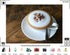 TryKid 10x8ft Cozy Cappuccino Coffee Backdrop Creamy Foam Cocoa Dusting Wooden Table Surface Photography Background