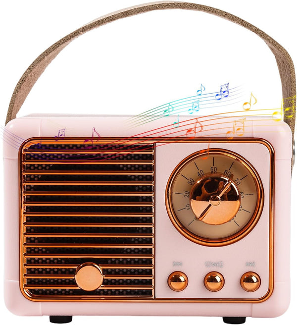 Generic Mini Bluetooth Speaker, Vintage Retro Decor, Portable Wireless Bluetooth Speaker, Vintage Cute