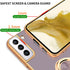 Tnarru Samsung Galaxy S22 Plus Case with Ring Holder Kickstand, Soft TPU Shockproof Electroplated Protective Case,