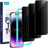 ESR 3 Pack Privacy Screen Protector for iPhone 14 Pro, Anti-spy Tempered Glass, Micro-curved Edges, Case Friendly