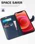 TUCCH Wallet Case for iPhone 12 Pro/12 5G, TPU Shockproof Inner Shell, RFID Blocking Magnetic Stand Cover