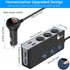 Quick Charge 3.0 Cigarette Lighter Splitter, Qidoe 3 Socket 180W Adapter with 4 USB Fast Charging
