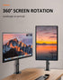 suptek 1 32 inch Screen(MD9401) Single Monitor Mount, Adjustable Monitor Arm Desk Mount Stand for / One Screen up