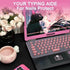 Raisetip 15.6") Universal Laptop Keyboard Cover for Long Nails - Comes with a Separate DIY Film, Raised Keyboard