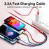 Multi USB Charging Cable 4A, 4-in-1 Charger Cord with USB C/Micro USB Port Adapter for Phone/Tablets/Samsung Galaxy/Google Pixel/Sony/LG/Huawei and More (2Pack/4Ft)