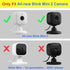 LEFXMOPHY Black Camera Cases Compatible with All-new Blink Mini 2 Cover, Silicone Waterproof Protective Skin