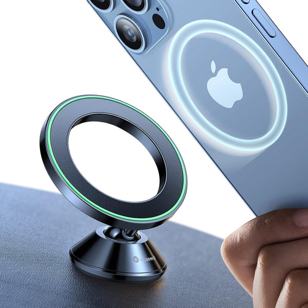 VICSEED Magnetic Car Mount for MagSafe Dashboard, 360 Rotatable Phone Holder for iPhone 16 Pro Max 15 14 13 12 Plus Mini
