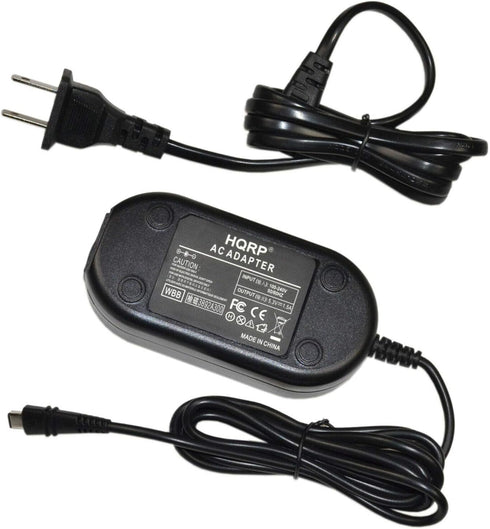 HQRP HF-R800, R82, R80 AC Adapter Compatible with Canon VIXIA Camcorder + Euro Plug Adapter