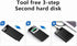 SSD HDD Hard Drive Enclosure, 2.5" SATA III USB 3.1 Caddy Case for Fast Data Transfer, Tool-Free, Black