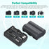 FirstPower BP-511 BP-511a 2-Pack 2200mAh 5D 10D 20D 20Da 30D 40D 50D 300D D30 D60 Battery and Dual USB Charger