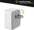 Scosche Powervolt 60W USB Type-C Wall Quick Charger HPDC60WT-SP Compatible with All Power Delivery Devices in White