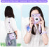 Glitter Clear Case for Fujifilm/Polaroid Instax Mini 12 Instant Camera, Upgraded Glitter Case with Accessories - Purple