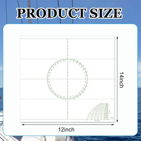 Gilprop 50 14 12.9 Inch Pcs Marine Navigation Universal Plotting Sheet x VP-OS Sheet Plotting Sheet for Marine