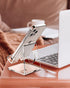 TOPGO Acrylic Cell Phone Stand, Clear Phone Holder for Office Desk, Compatible with