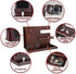awofer Wood Phone Docking Station for Men - Wooden Nightstand Organizer - Personalized Idea for Him, Husband
