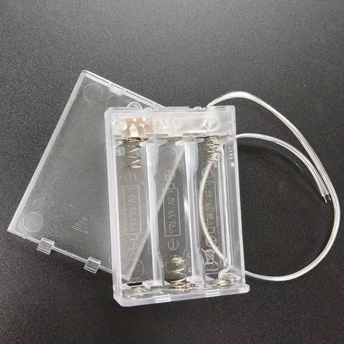 BKAEIMSTWR 3 Screws,3 1.5V x AA LED String Battery Holder and x AA Battery Holder and Switch for LED String Light