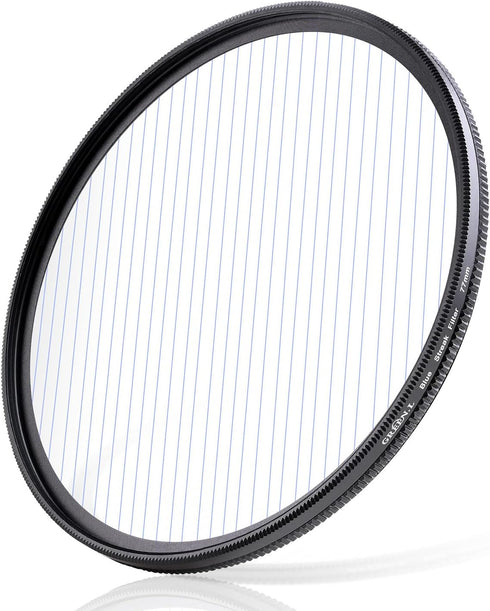 49mm Blue Streak Effect Filter, Premium Optical Glass 360 Rotatable Anamorphic Flare Special Effects Lens Filter