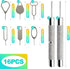 KornaDoz 16 Set, Piece SIM Card Removal Tool Stainless Steel Ejector Pins & Keys, Universal SIM Tray Eject & SD Card