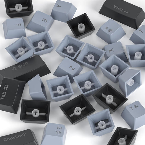 Guffercty kred 61-Keys PBT 60% Keycaps, Shine-Through OEM Profile, Backlit US Layout for 60% Mechanical Keyboard (61