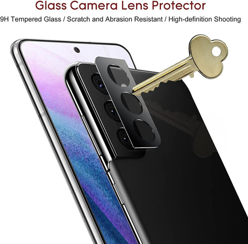 Samsung Galaxy Z Fold 3 5G Tempered Glass Front Screen Protector + 2X Privacy Inner Soft Protectors + 2X Camera Lens