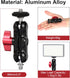 HSU Magic Arm with Dual Ball Head, Aluminum Alloy Adjustable Universal Extension Magic Arm for Monitor, Microphone