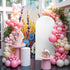 Jnbasdffb 7.2 Vintage Flowers Wedding Arch Cover,Stretchy Spandex Arch Backdrop Stand Covers FT,Abstract Oil Painted