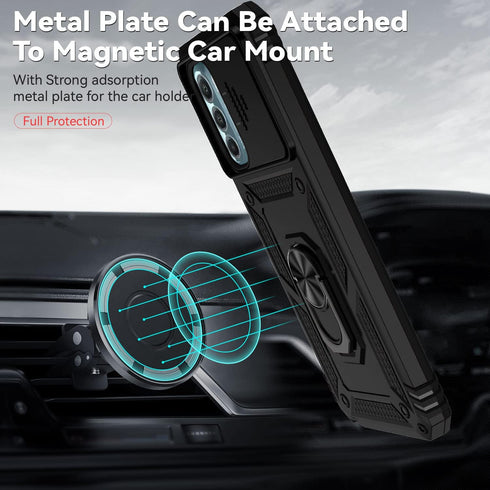 Shop the Black Moto G Stylus 5G 2022 Case: Military Grade, Slide Camera Cover, HD Screen Protector, Kickstand &