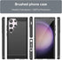 Samsung Galaxy S24 Ultra Phone Case, Shockproof Carbon Fiber Jacket, Soft TPU, Scratch Resistant Black