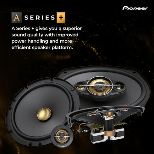 PIONEER TS-A301TW, 20mm Dome Component Tweeter Car Speaker, Precise Upper Range, Clear Sound Quality, Easy