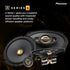 PIONEER TS-A301TW, 20mm Dome Component Tweeter Car Speaker, Precise Upper Range, Clear Sound Quality, Easy