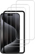 Easy Alignment Frame for iPhone 15 Pro Max Tempered Glass Screen Protector Film, 3-Pack