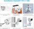 Corner Wall Mount Bracket for Eufy Security Indoor Cam S350 (White)