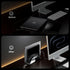 Vertical Laptop Stand for Desk, Space-Saving Acrylic Holder for All MacBook, Laptop Stand, Invisible Desktop Dock