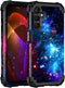 Miqala Galaxy A15 5G Case, Blue Glow in The Dark Heavy Duty Shockproof Full Body Protection