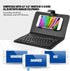 V BESTLIFE Portable Wireless Bluetooth Keyboard with Leather Case, Universal Portfolio Flip Case for 4.5''-6.8'' Phones