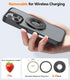 TORRAS Gen2.0 16/15/14/13/12/11 Upgrade (Dual-Ring) Fit for MagSafe Phone Grip Ring Holder, Kickstand Magnetic