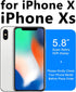OTOFLY Premium Soft Silicone Bumper Case for iPhone X, Full-Body Protective, Black