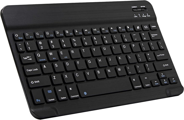 Portable Mini Wireless Bluetooth Keyboard Ultra-Slim Rechargeable for Apple iPad iPhone Samsung Tablet Phone Smartphone