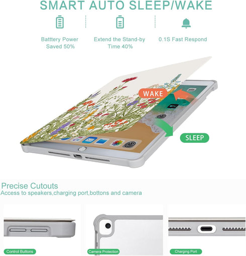 Rotating iPad 10.2/10.5 Case for iPad 9th/8th/7th Generation, 360 Degree Swivel Multi-Angle View Stand Cover