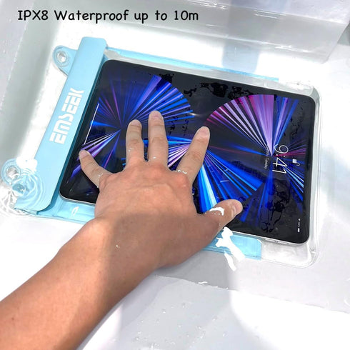 Floating Waterproof Tablet Case, eReader Cover Bag for iPad Pro, Galaxy Tab S9, Surface Go 3, Kindle Scribe (Light