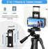 67" Phone Tripod, MACTREM Tripod Stand for iPad iPhone Tablet Camera with 2 in 1 Mount & Wireless Remote, Aluminum Extendable iPhone Tripod for Video Recording/Selfies/Live Stream/Vlogging