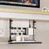 Yecaye Under Desk Cable Management Tray, No Drill Clamp Mount Metal Cable Management Tray with Desk Protection Pads