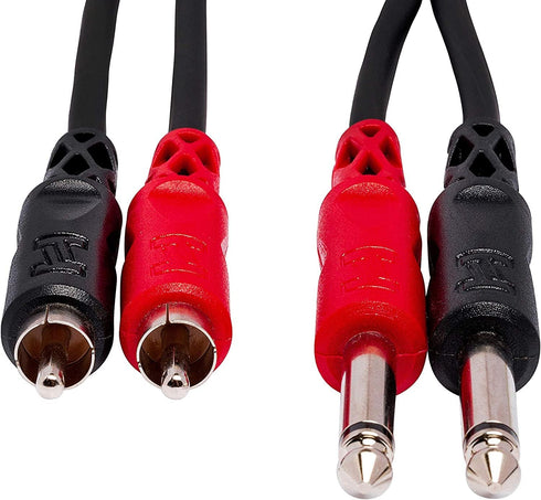 HOSA CPR203 Dual 1/4" to RCA, 3 Meters (9.9 ft)