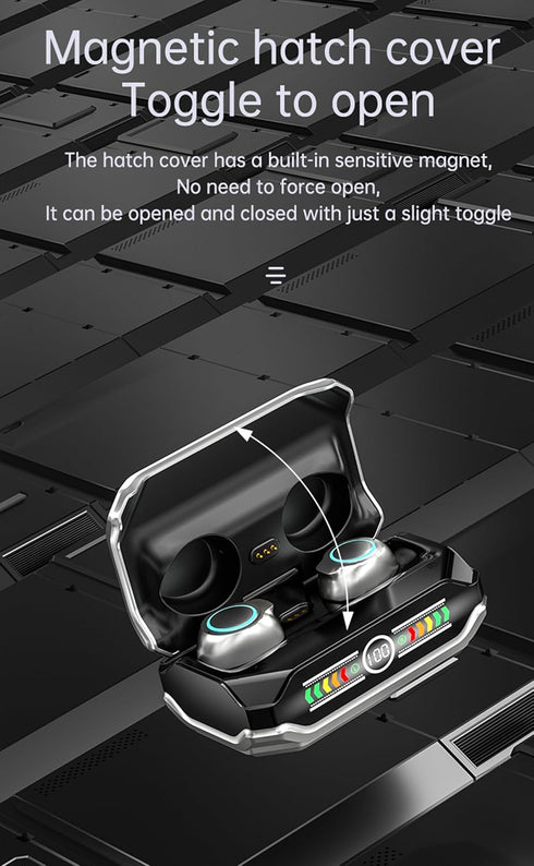 True Wireless Earbuds, 2024 Bluetooth 5.3 Headphones, Waterproof Touch Control Ear Buds with Built-in Mic, Model 36
