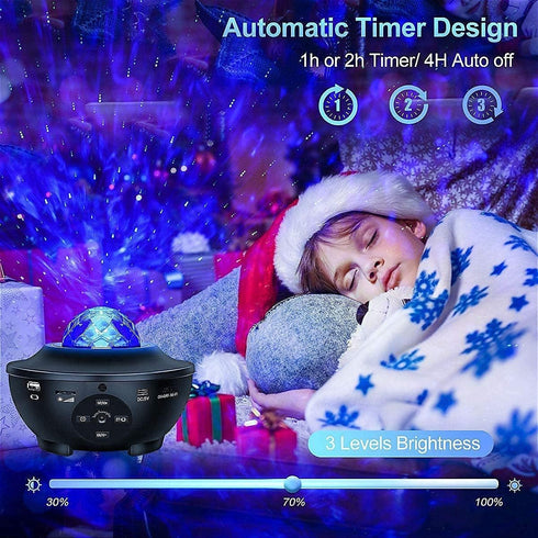 Galaxy Projector Star Projector with Alexa Google Home, Bluetooth Music Speaker, Remote Control