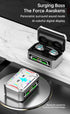 True Wireless Earbuds, 2024 Bluetooth Headphones 5.3, Waterproof Touch Control Ear Buds, In-Ear Built-in Mic, LED Power