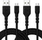 iSeekerKit PS4 Micro USB Charging Cable, 15FT 2Pack, Extra Long Fast Charging Cord for Samsung Tablet/Galaxy S7 Edge